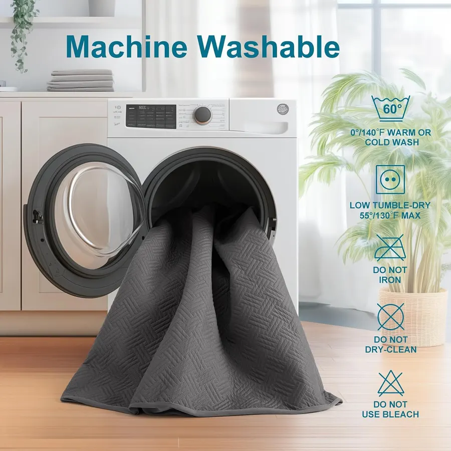 Straight Into the Washing Machine: GOPOONY waterproof mattress protector
