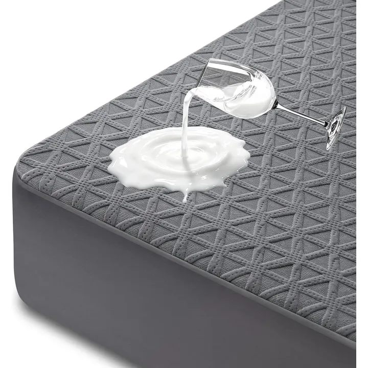 GOPOONY Premium Waterproof Mattress Protector in Grey